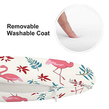 Mesllings Fenicottero e Piante Stampato Moda Rotonda Confortevole Cuscini Per Sedia Ufficio Cuscino Morbido - Diametro 15,4 cm