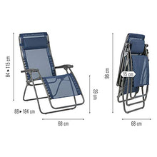 Lafuma LFM2035 Sedia a Sdraio, Blu, Standard