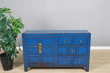Yajutang China - Credenza con 2 ante e 5 cassetti, colore: Blu