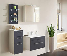 Set di mobili da bagno SANTINI 75 (4 pezzi) Antracita satinado