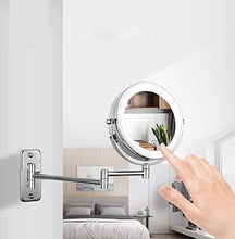 Specchio Montaggio a Parete 10x Trucco per Trucco Vanity Specchietto Bagno 360 ° Touch Dimming Trucco
