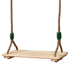 Buyfunny01 - Altalena in legno con forte corda regolabile, per adulti e bambini, per interni ed esterni