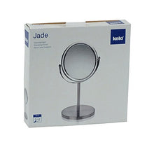 kela 20722 Jade - Specchio ingranditore 1x e 3X da Tavolo con Cornice in Acrilico, Ø 20 cm