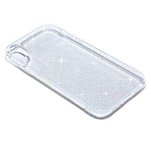 Saceebe Compatibile con iphone XR Custodia Silicone Transparente TPU Glitter Brillare Colore sfumato Custodia TPU Silicone Morbida Glitter TPU Cover Custodia Cover [Antigraffio],transparent