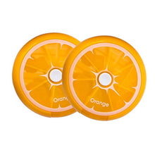 CJshop Astuccio portapillole Casa Arancio Limone a Forma di Pillola di Corsa della Scatola Rotary Comodo in Uscita Box Pillola conveniente Organizer per Pillole