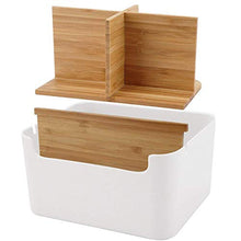 Kinshin Commander - Supporto per telecomando in legno da scrivania, con telecomando, ideale anche come organizer per occhiali, smartphone, controller, CD, telecomando