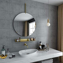 IG Specchio da Bagno Nordico a Muro/Specchio Rotondo/per Trucco Specchio a Sospensione/Specchio per il Bagno