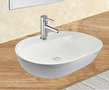 KERAMIK Lavabo ovale in ceramica, 500 x 380 x 120 mm