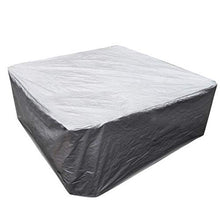 Fablcrew Copertura Quadrata per Molle Calde Impermeabile e Antipioggia UV Copertura Vasca idromassaggio Copertura Antipolvere per Piscina