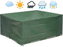Glorytec Copertura per mobili da Giardino 200x160x70 - Protezione Impermeabile Contro Vento e intemperie - Copertura di Protezione per tavoli da Giardino Quadrati e per sedute Lounge