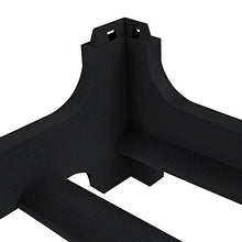 Mensola portabottiglie fino a 6 bottiglie, Impilabile, Plastica resistente (PP), 60 x 28 x 14 cm, Nero