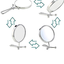Specchio per Il Trucco, Specchi Portatili con Manico Specchio Cosmetico Ingrandito 3X - Specchio Cosmetico Rotondo da 6 Pollici per Il Piano del Tavolo della Camera da Letto del Bagno
