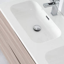 Bagno Italia Mobile Arredo Bagno Light 120cm sospeso doppio lavabo rovere con due cassetti soft close Mobili I
