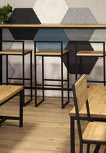 Indhouse - Sgabello Loft in Stile Industriale in Ferro e Legno Hester