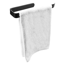 Mczcent - Portasciugamani da bagno, autoadesivo e da parete, in lega di alluminio, senza forature, per bagno, cucina, 30 cm