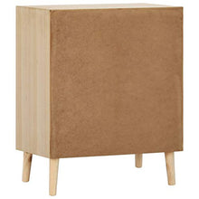 vidaXL Massello di Pino Credenza con 6 Cassetti Design Diversi Rustico Elegante Cassettiera Impugnature in Pelle Mobiletto Consolle Multicolore