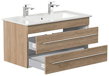 Mobile bagno ,lavabo Villeroy & Boch Venticello 100cm rovere chiaro,doppio