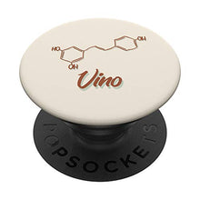 Wine Art | Vino Bohemien Formula Chimica PopSockets PopGrip: Impugnatura per Telefoni Cellulari e Tablet Intercambiabile