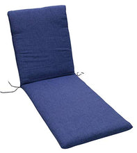 GHIOCUSCINI Cuscino, per Sdraio, per Lettino Prendisole, per Esterni,da Giardino Lunghezza CM 73+110 Larghezza CM 57 h.6cm SFODERABILE Blu COT/Poly