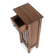 Design Delights - Mobile in Legno di Mogano Riciclato, Stile Shabby Chic, 80 x 36 x 25 cm
