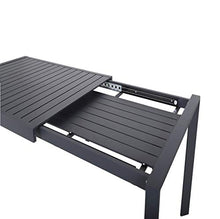 Chicreat Tavolo allungabile in alluminio, da esterni, 180 x 90 x 71,5 cm