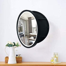KAISIMYS Specchi da Parete Rotondi in Legno massello Armadietto a Specchio da Bagno Armadietto da Bagno con ripiano (Colore: F, Dimensioni: 60cm)