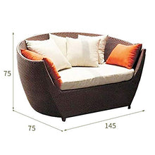 Aimir Set di Mobili da Giardino per Esterni, 2 Pezzi per Il Tempo Libero Letto in Rattan Balcone Divano Letto Reclinabile Moda Sedia Creativa Mobili da Esterno