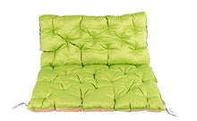 Meerweh Cuscino per Pallet con Schienale Circa 120 x 140 x 10 cm cuscinone per Pallet Europei Standard, Verde/Beige, 20066