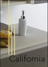 Set Mobile Base Lavabo SX Specchio LED Arredo Bagno Moderno California CERAMICHEMIRANDA-Bronzo