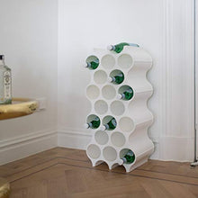 koziol Portabottiglie modulare bianco, vetro