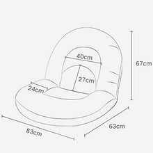 SMC Sedia da Balcone Pieghevole con braccioli, Divano Letto, Poltrona, Divano Letto, Poltrona (Color : Light Gray)