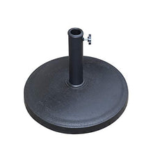 Angel Living® 10kg Base per ombrellone in poliresina Nero e Acciaio