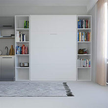 SMARTBett Letto a Scomparsa Basic Letto Ribaltabile Letto a Muro (140x200 Verticale, Bianco)
