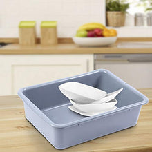 Lavabo da Cucina per lavabo con Superficie Liscia e Pulita, lavabo per Frutta, per Ristorante(Rectangular Plastic Basin-Gray)