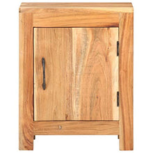 FAMIROSA Comodino 40x30x50 cm in Legno Massello di Acacia-0474