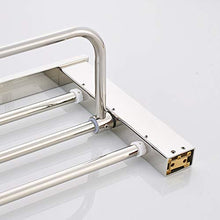 LCBLC Portasciugamani Quadrato In Acciaio Inossidabile Lucidato A Specchio Portasciugamani Singolo Strato Con Accessori Da Bagno A Parete Da Bar