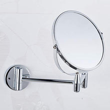 Weichuang, specchio da trucco da 17 cm, con ingrandimento 3x, girevole a 360 gradi, allungabile e specchio cosmetico per bagno
