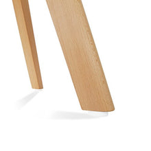 Mc Haus Lena - Sedia Sala da Pranzo con Gambe in Legno di Faggio, Sedile Imbottito, Stile Scandinavo, Bianco, 83 x 49 x 53.5 cm, Set di 4