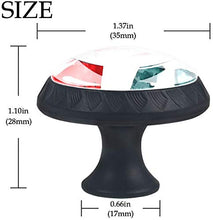 Fette di anguria dell'acquerello Pomelli per Porta Set di 4 Pomelli per Mobili Manopole per Cassetti Cucina Armadio Vetro