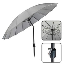 MaxxGarden Shanghai, ombrellone da giardino rotondo, Ø 270 cm, colore beige
