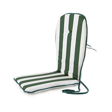 Coppia Cuscini coprisedia Esterno Giardino Seduta+Schienale Righe Standard P493 Verde