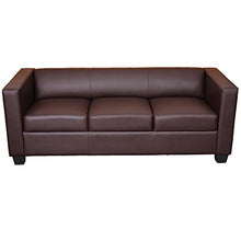 Serie Lille M65 Divano Sofa 3 posti 75x191x70cm Ecopelle Marrone