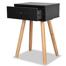 vidaXL Comodini Set 2 pz in Massello di Pino 40x30x61 cm Neri