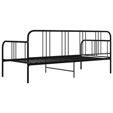 FAMIROSA Divano Letto Telaio Nero in Metallo 90x200 cm