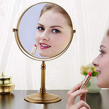 DC Wesley. retrò Desktop Rotondo Verticale bifacciale Rotante a Specchio Triplo Specchio Bagno Specchio di vanità Specchio di vanità