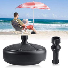 Okssud Base Rotonda per ombrellone in plastica,Portaombrelli Adatto per aste da 35-38 mm,per Esterni Terrazza