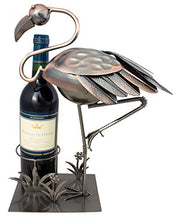 Brubaker Portabottiglie per Vino Flamingo - Deco-Object Metal - con Biglietto di Auguri