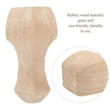 SALUTUYA Accessori per Ufficio con Gambe per divani in Legno massello di Gomma(15 * 6cm)