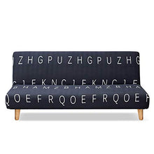 VanderHOME Copridivano Clic Clac Stretch Fodera per Divano Fodera per Cuscino futon Letto Copridivano Completo Pieghevole Senza Braccioli per Camera da Letto ABC 3 posti