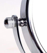 ZCCL Supporto Regolabile in Altezza con ingrandimento 10x, 8 Pollici, Specchio a 360 ° Specchio da Bagno Rotante Cromato Specchio da Trucco Specchio da Barba Specchio da Bagno, Standard + 10 ingr